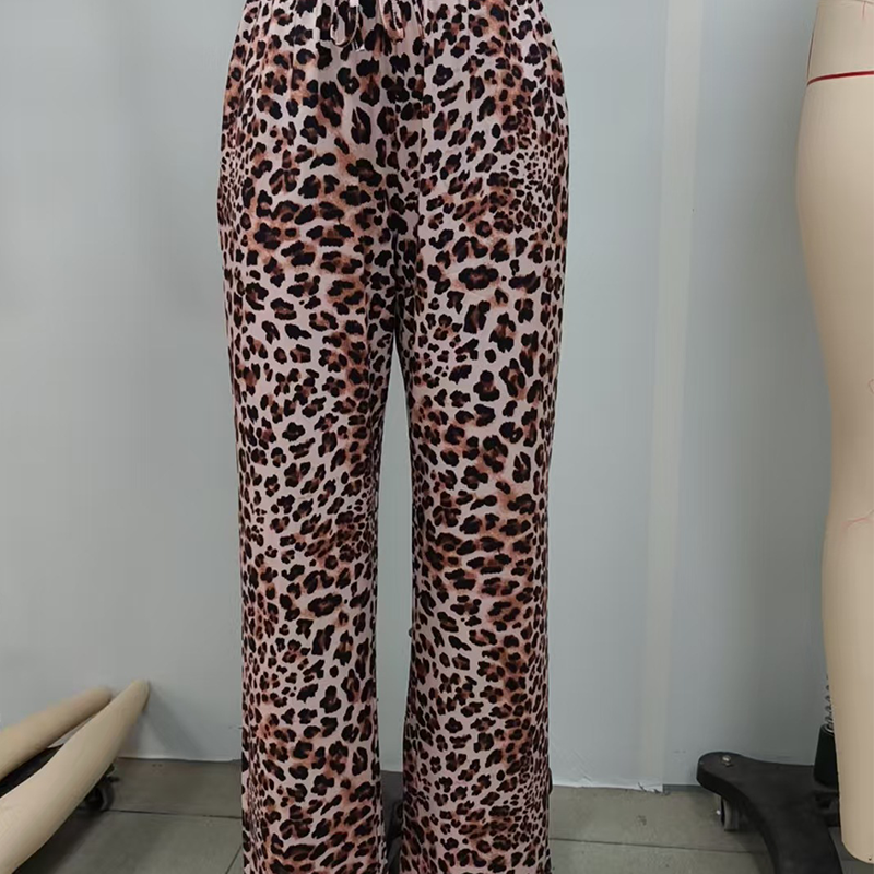 ✨DERNIER JOUR 50% OFF🔥Pantalon large à imprimé léopard à la mode pour femme