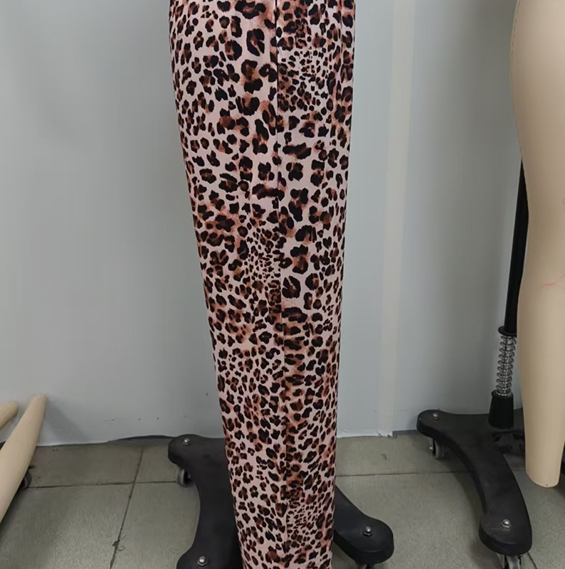 ✨DERNIER JOUR 50% OFF🔥Pantalon large à imprimé léopard à la mode pour femme