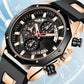 Grand cadran Calendrier Montre d'affaires à quartz