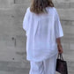 Ensemble 2 pièces pour femmes, composé d'un haut et d'un pantalon amples