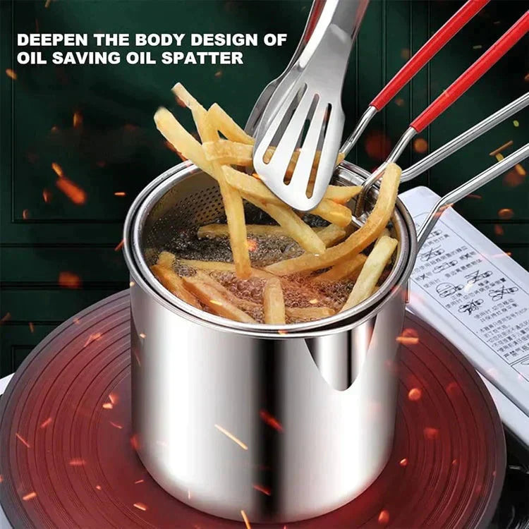 ✨50% DE RÉDUCTION✨Friteuse multifonctionnelle en acier inoxydable 304