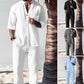 🌿Haute qualité🌿Meilleur confort💧Ensemble deux pièces en coton pour homme : haut et pantalo