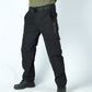 Pantalon cargo long respirant de couleur unie pour hommes
