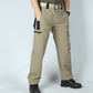 Pantalon cargo long respirant de couleur unie pour hommes