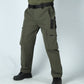 Pantalon cargo long respirant de couleur unie pour hommes