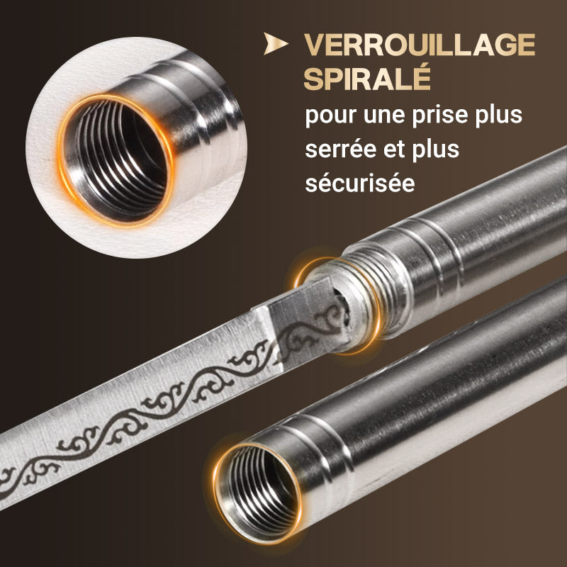 🎁🍎🔪 Couteau à Fruits Portatif Polyvalent d'Extérieur Avec Gaine ✨