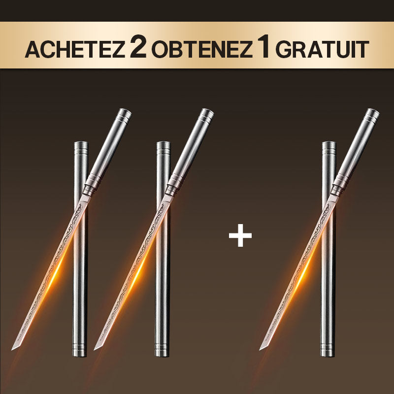 🎁🍎🔪 Couteau à Fruits Portatif Polyvalent d'Extérieur Avec Gaine ✨