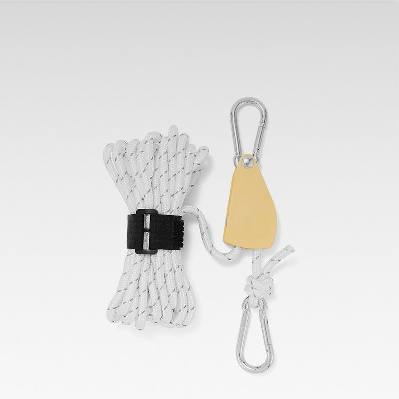🔥50% DE RÉDUCTION🪢Tente fixe réglable portable - Corde de camping à poulie à dégagement rapide haute résistance🌳 (4 pièces/ensemble)