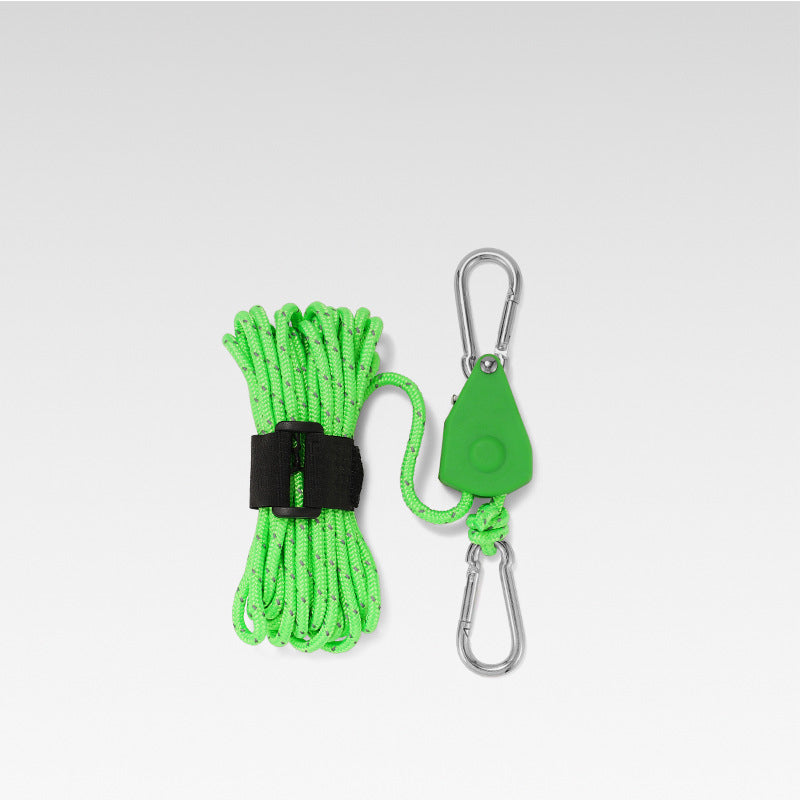 🔥50% DE RÉDUCTION🪢Tente fixe réglable portable - Corde de camping à poulie à dégagement rapide haute résistance🌳 (4 pièces/ensemble)