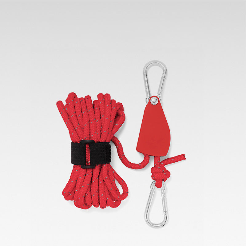 🔥50% DE RÉDUCTION🪢Tente fixe réglable portable - Corde de camping à poulie à dégagement rapide haute résistance🌳 (4 pièces/ensemble)