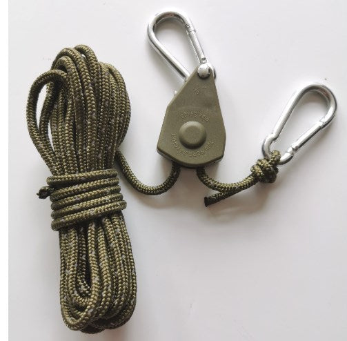 🔥50% DE RÉDUCTION🪢Tente fixe réglable portable - Corde de camping à poulie à dégagement rapide haute résistance🌳 (4 pièces/ensemble)