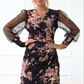 👗✨Robes à manches longues et col en V à imprimé floral pour femmes