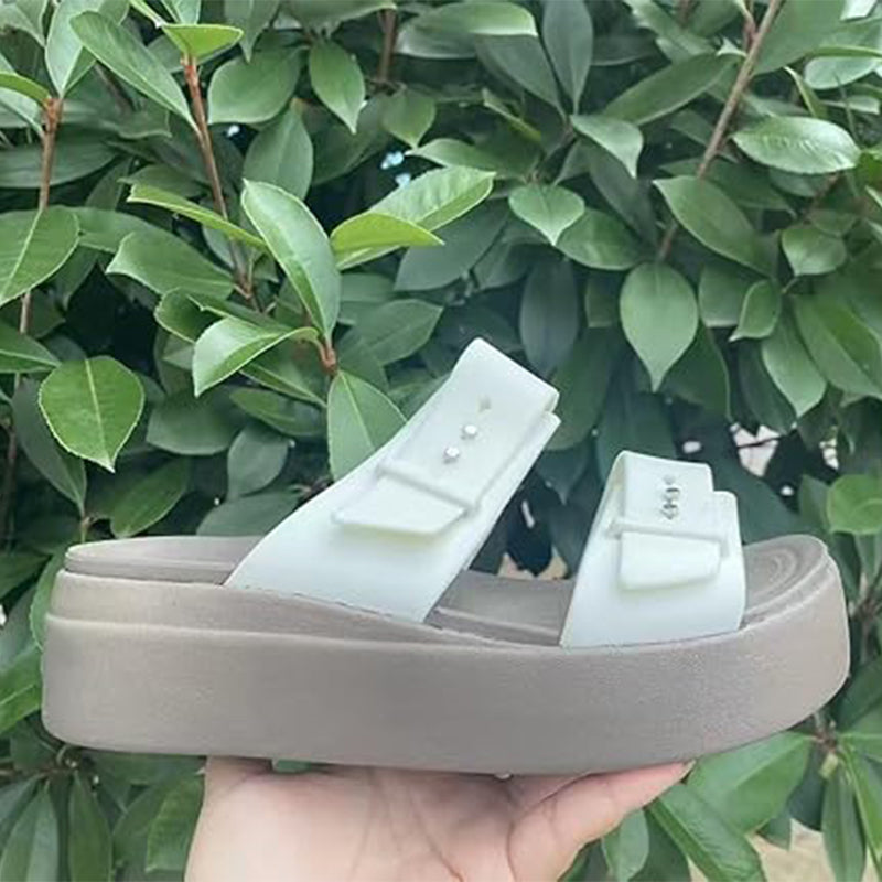 🥿Nouveautés à -50 % !🤍Sandales plates à plateforme confortables pour femme