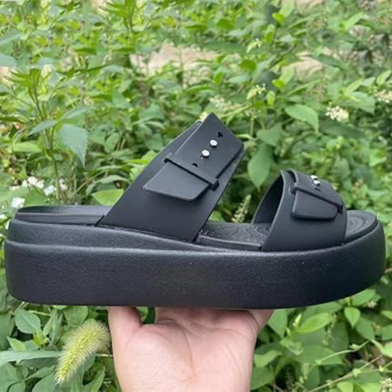 🥿Nouveautés à -50 % !🤍Sandales plates à plateforme confortables pour femme