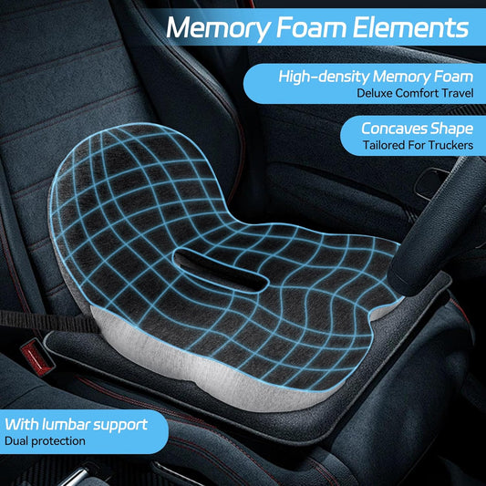 🔥Coussin de siège en mousse à mémoire de forme antidérapant