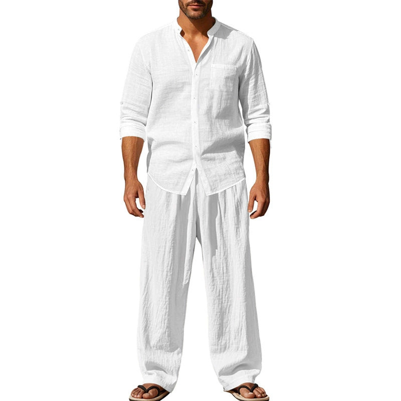 Ensemble chemise et pantalon respirant pour hommes