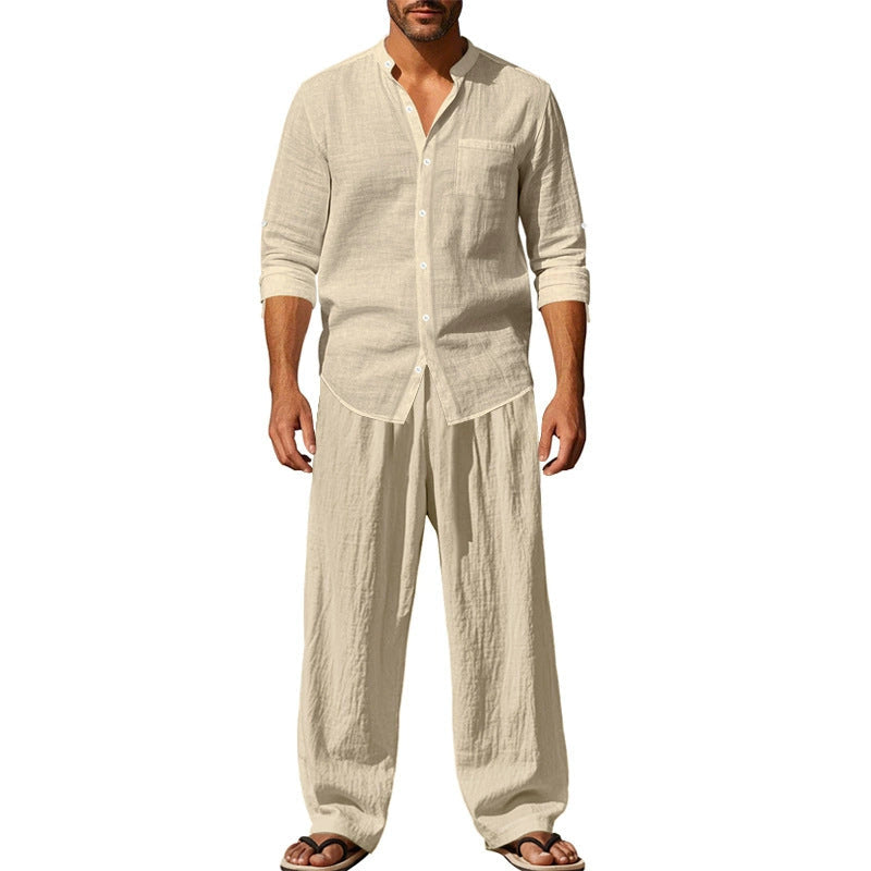 Ensemble chemise et pantalon respirant pour hommes