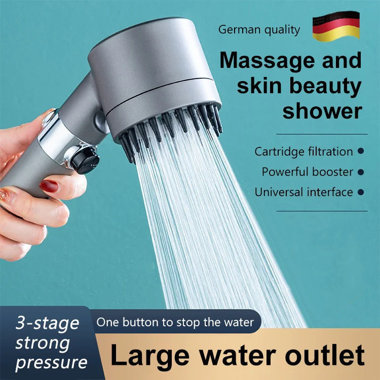 🚿✨ Douche sublimatrice de beauté – Massage doux & peau éclatante 🌸💧