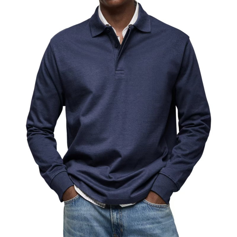 Chemise à col rabattu et manches longues (50 % de réduction)