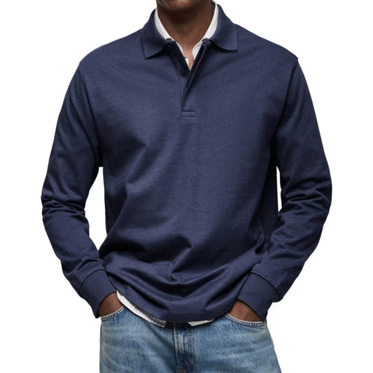 Chemise à col rabattu et manches longues (50 % de réduction)