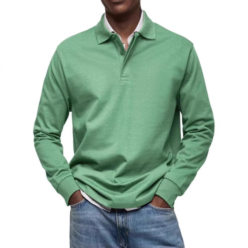 Chemise à col rabattu et manches longues (50 % de réduction)