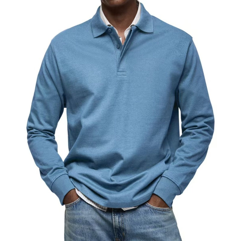 Chemise à col rabattu et manches longues (50 % de réduction)