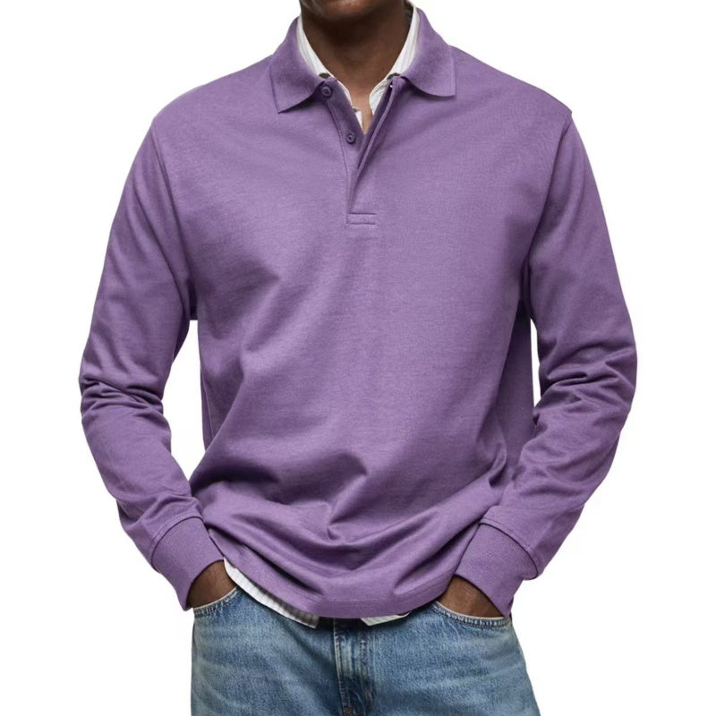 Chemise à col rabattu et manches longues (50 % de réduction)