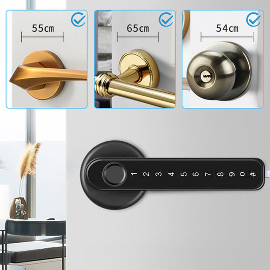 🔐 Poignée de serrure intelligente à empreinte digitale avec contrôle APP Bluetooth – -50 % pour une sécurité connectée ! 📱✨