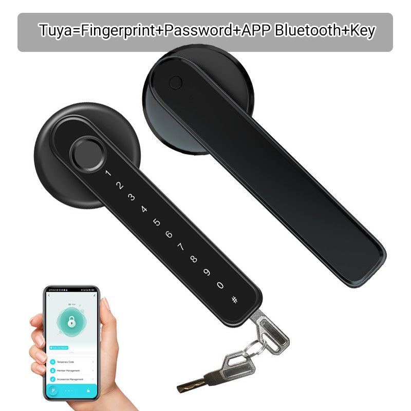 🔐 Poignée de serrure intelligente à empreinte digitale avec contrôle APP Bluetooth – -50 % pour une sécurité connectée ! 📱✨