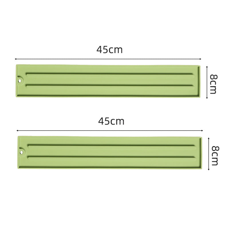 Tapis de rangement étroit en silicone pour la cuisine