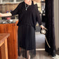 Ensemble chic composé d'une robe gilet et d'un haut cache-cœur
