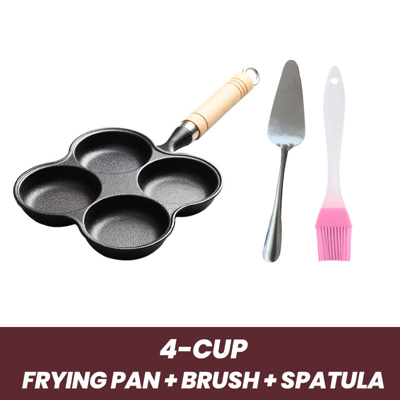 🥚 60% de réduction ! 🍳 Poêle à Œufs Antiadhésive – 4/5 Tasses, Fonte Durable & Cuisson Uniforme 👨🍳