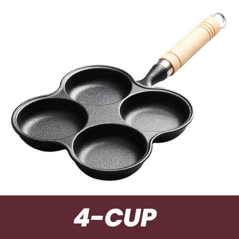 🥚 60% de réduction ! 🍳 Poêle à Œufs Antiadhésive – 4/5 Tasses, Fonte Durable & Cuisson Uniforme 👨🍳