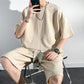 Ensemble survêtement homme grande taille à manches courtes et short