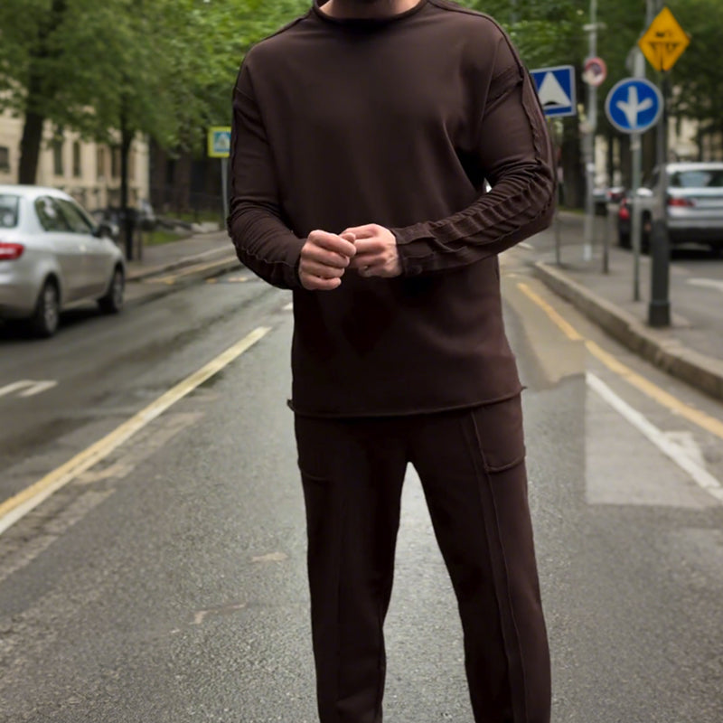 LIVRAISON GRATUITE🔥Modèle 2025 dernier cri en solde à -50 %🔥Ensemble haut et pantalon décontracté pour homme