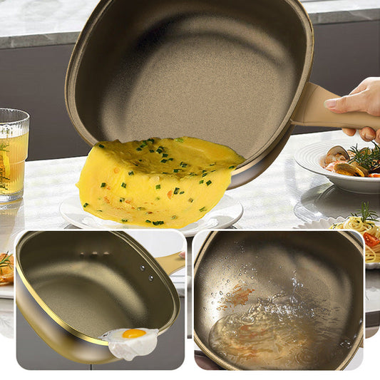 🍳 50% DE RÉDUCTION ! ✨ Casserole Anti-Adhésive en Alliage de Titane 12 Pouces - Cuisson Saine sans Produits Chimiques, Poignées Froides et Lavable au Lave-Vaisselle 🔥📦
