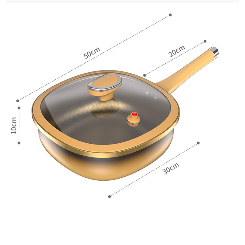 🍳 50% DE RÉDUCTION ! ✨ Casserole Anti-Adhésive en Alliage de Titane 12 Pouces - Cuisson Saine sans Produits Chimiques, Poignées Froides et Lavable au Lave-Vaisselle 🔥📦
