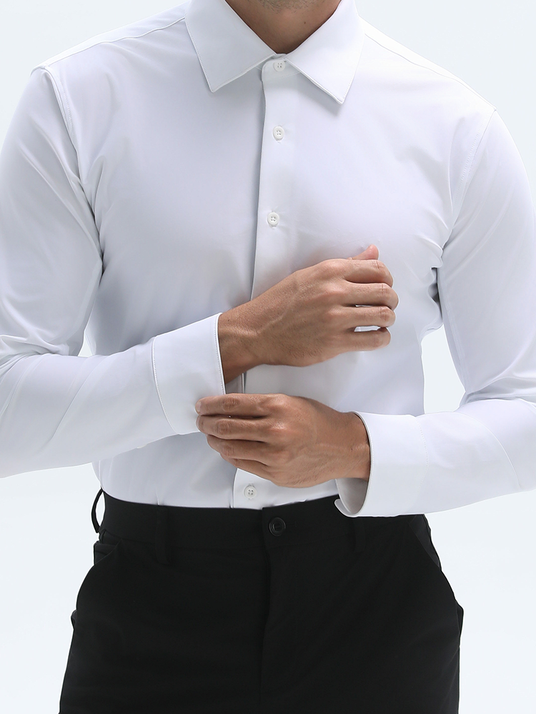 🔥 50 % de réduction ! 👔✨ 👑 Fliwos Chemise Extensible avec Triple Protection Sans Repassage pour Hommes