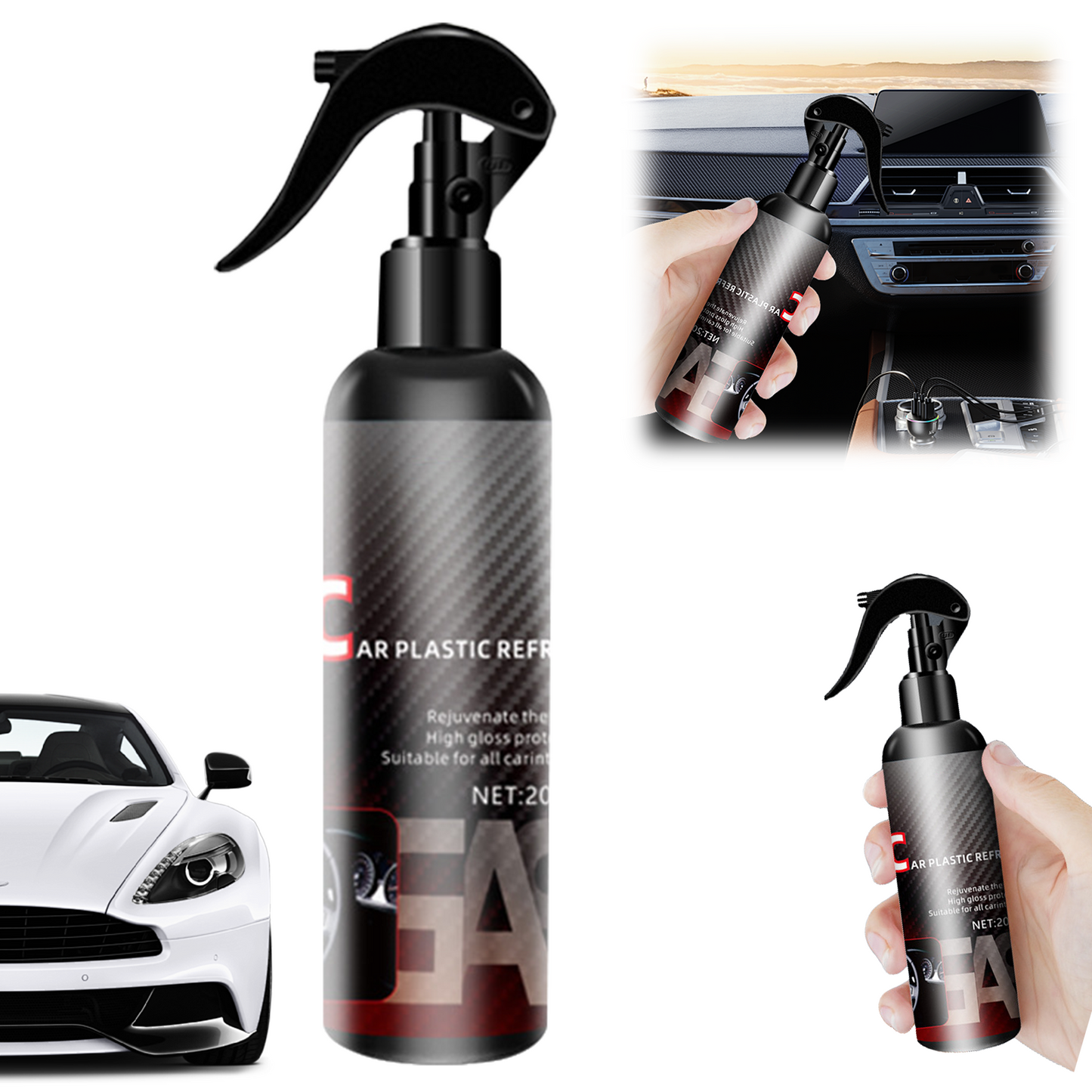 Spray nettoyant pour intérieur de voiture
