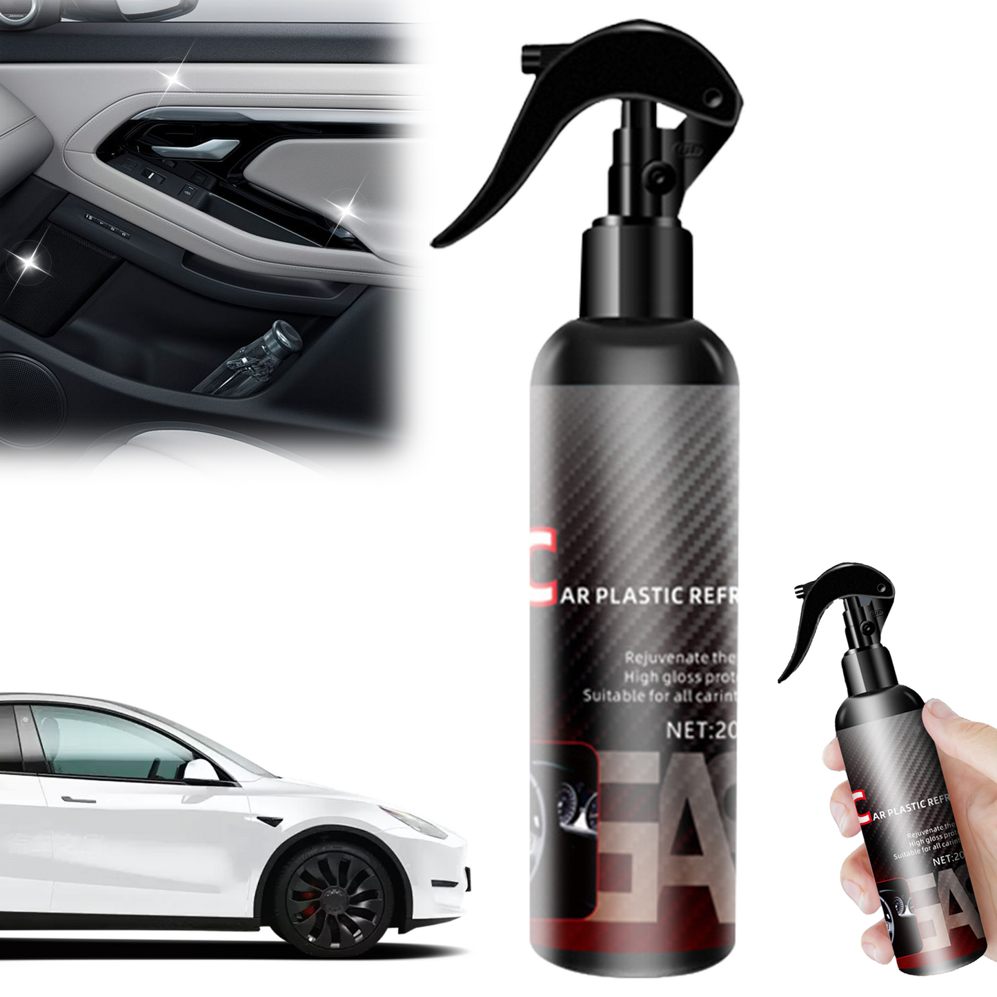 Spray nettoyant pour intérieur de voiture