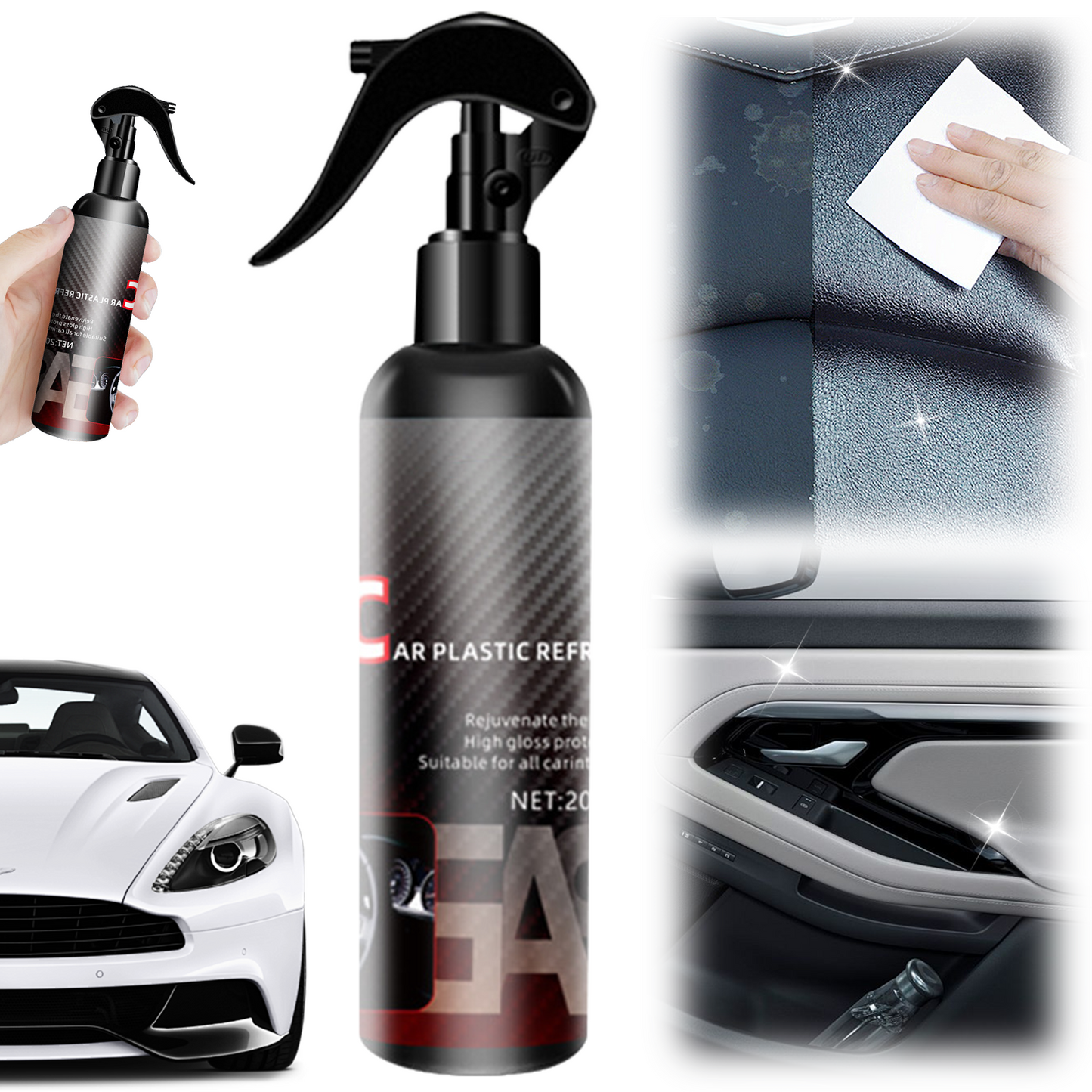 Spray nettoyant pour intérieur de voiture