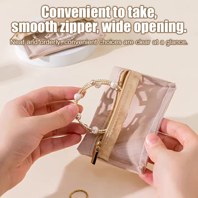 🔥Slast Day Vente 59% 🔥Sac de rangement pour bijoux avec fermeture éclair