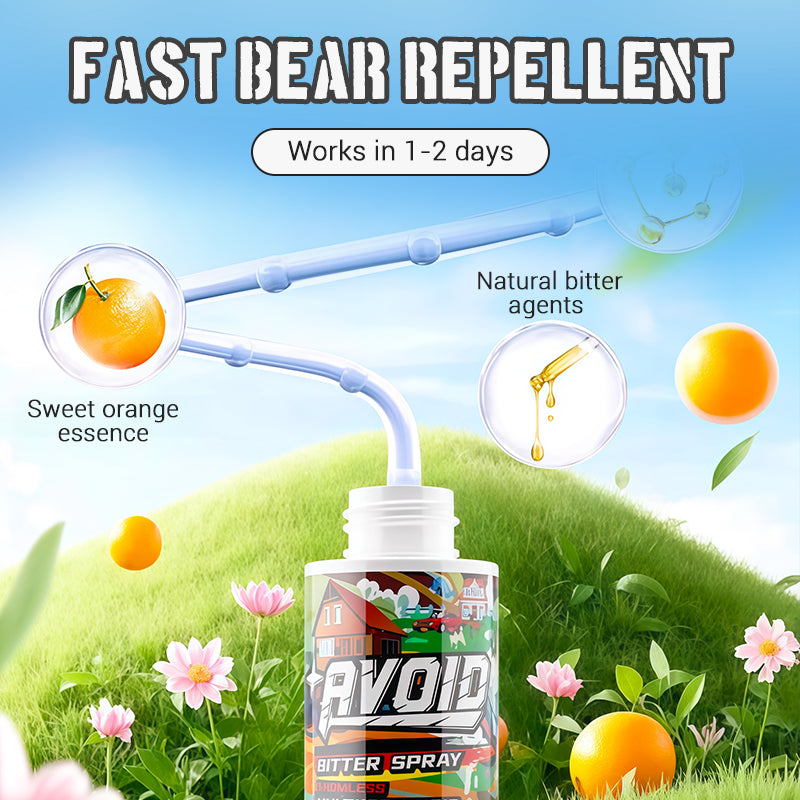 🎁Achetez 2 obtenez 1 gratuit🐻✨Spray répulsif puissant pour ours🌿Protection fiable en extérieur🛡️