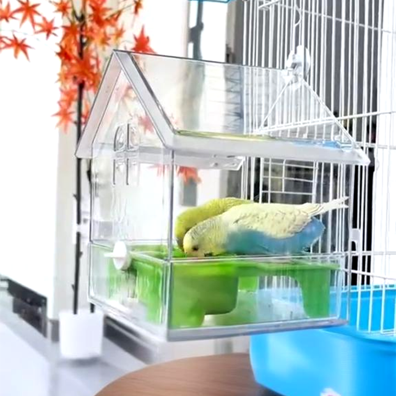 🦜Mangeoire externe coulissante pour perroquets🐦