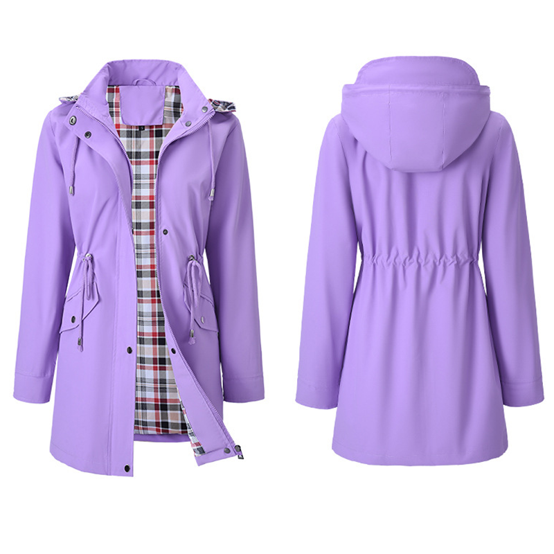 🔥Promotion du dernier jour : 50 % de réduction🧥Trench-coats longs imperméables à capuche pour femmes