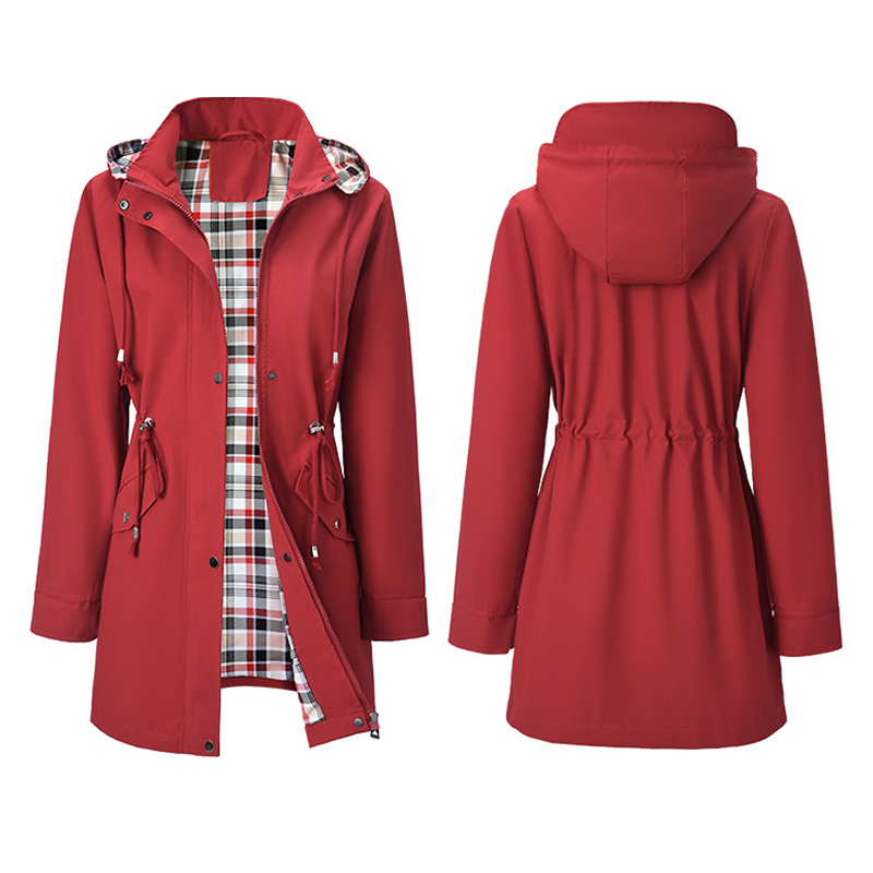 🔥Promotion du dernier jour : 50 % de réduction🧥Trench-coats longs imperméables à capuche pour femmes