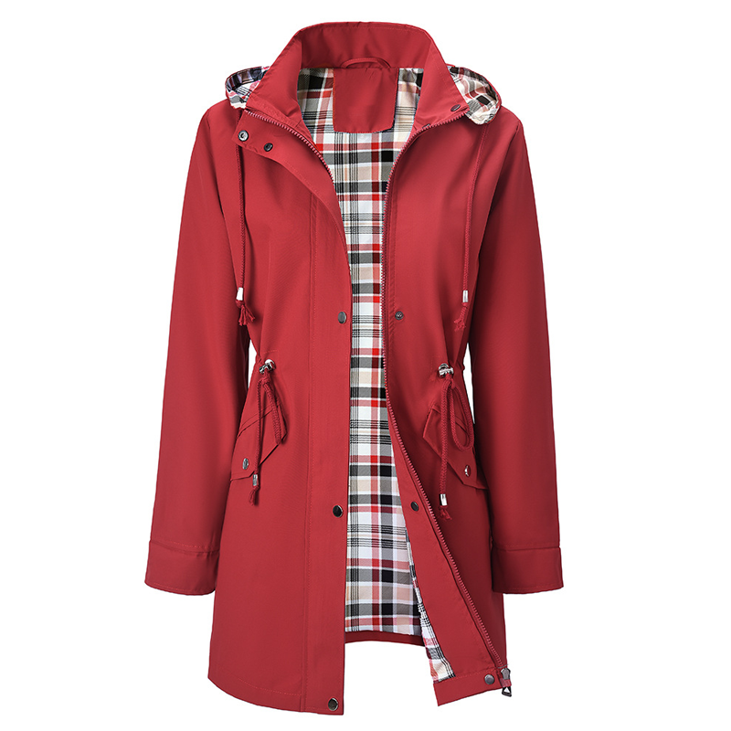 🔥Promotion du dernier jour : 50 % de réduction🧥Trench-coats longs imperméables à capuche pour femmes