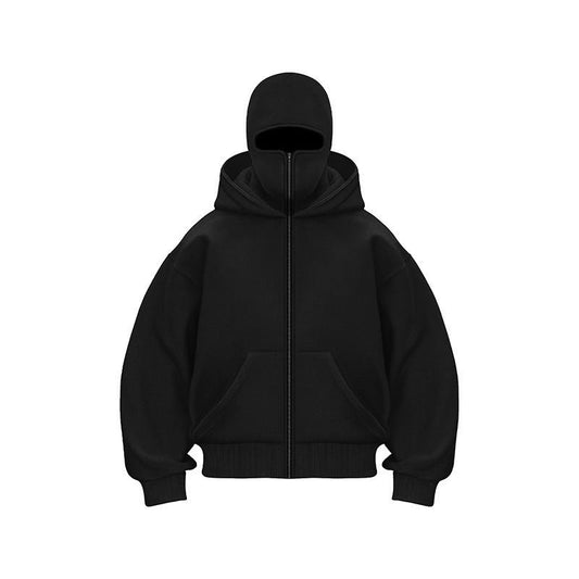 🎁 Vente chaude 55% de réduction 🔥 Sweat à capuche zippé Ninja pour hommes et femmes - Protection complète