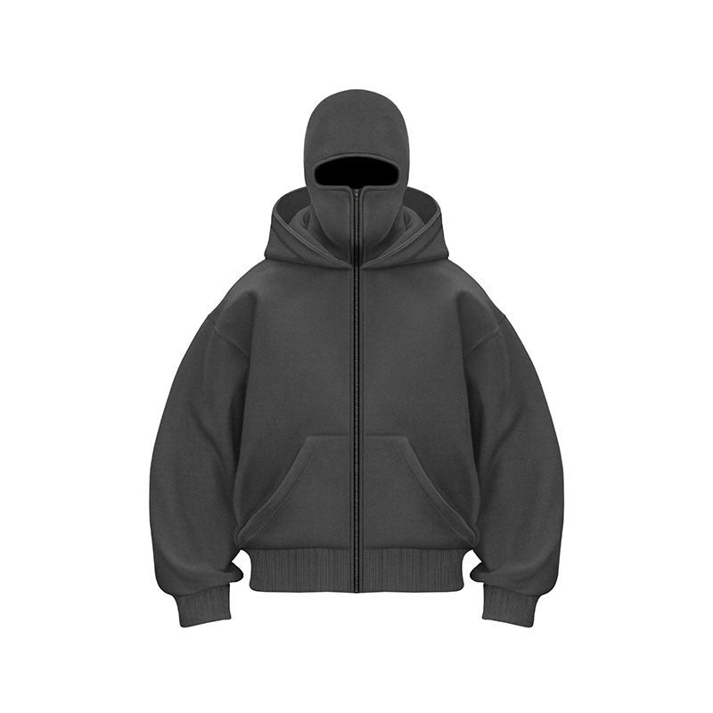 🎁 Vente chaude 55% de réduction 🔥 Sweat à capuche zippé Ninja pour hommes et femmes - Protection complète