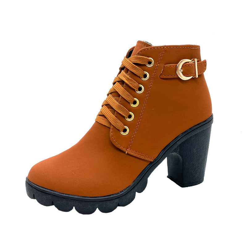 Bottes Femme à Talon Block Semelle Épaisse💥💥achetez-en 2  la livraison est gratuite